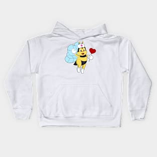 Bee as Nurse with Heart Kids Hoodie